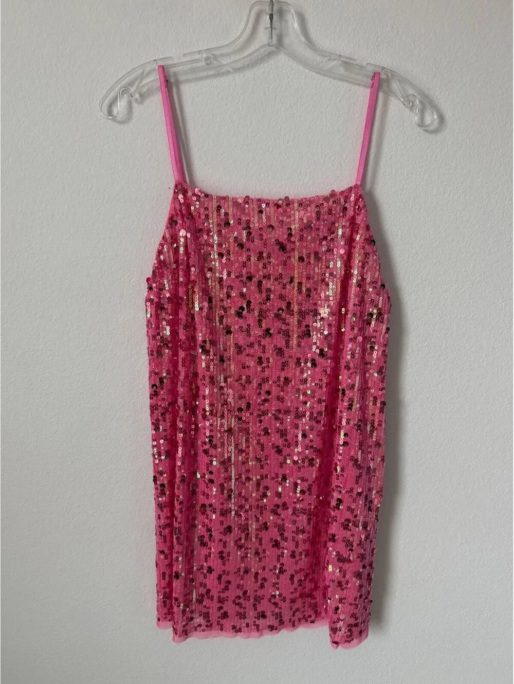 Free People Intimately Sleeveless Sequin Midnight Kiss Mini Slip Dress Size M